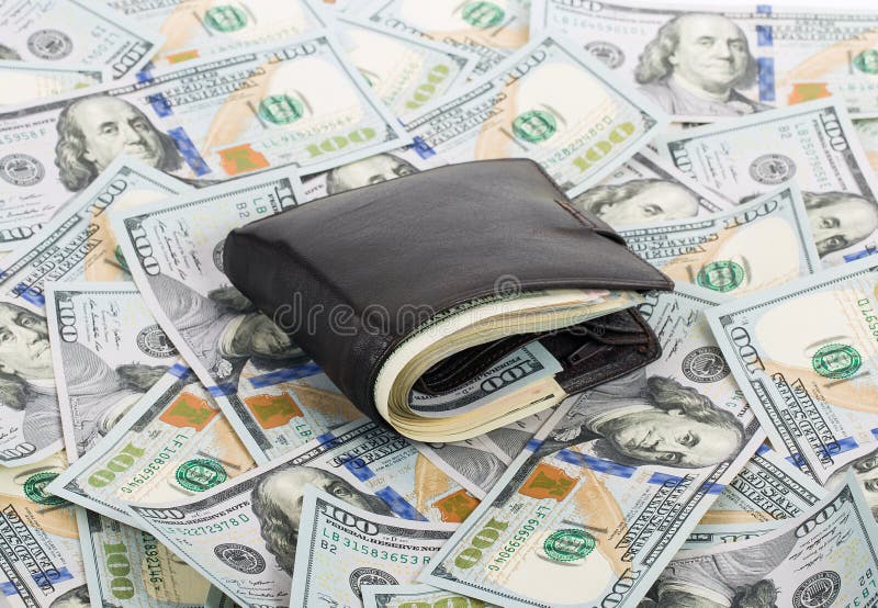 Purse full of money stock photo. Image of accessory, money 9616260