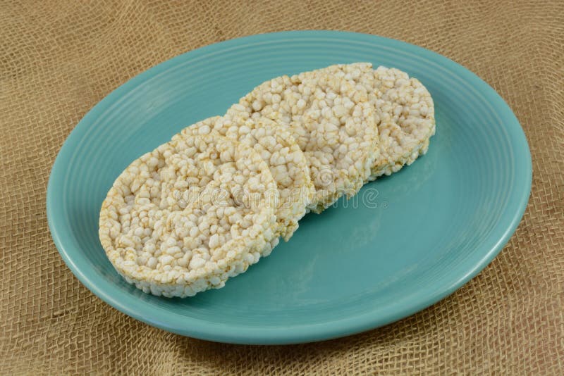 Brown rice cakes stock photo. Image of brown, cake, rice 86188370