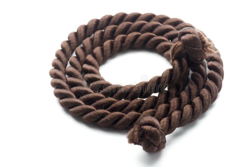 Brown rope stock photo