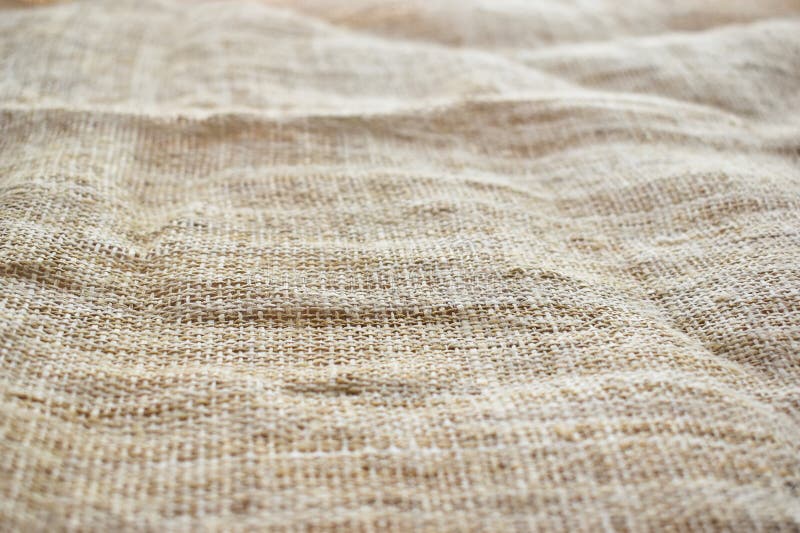 Brown sackcloth texture background, crumpled burlap fabric textile for design royalty free stock photography