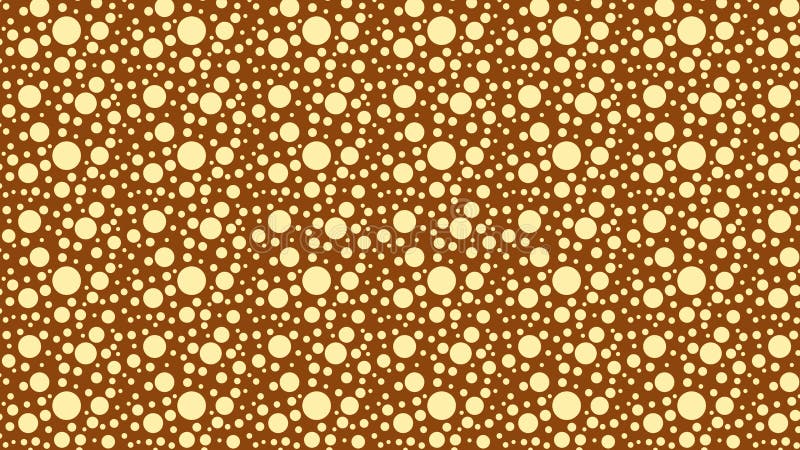 Brown Seamless Random Dots pattern Design stock illustration