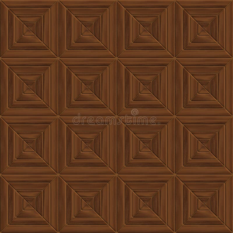 Brown seamless square wood as pattern of floor in architectural design. Brown seamless square wood as pattern of floor in architectural design