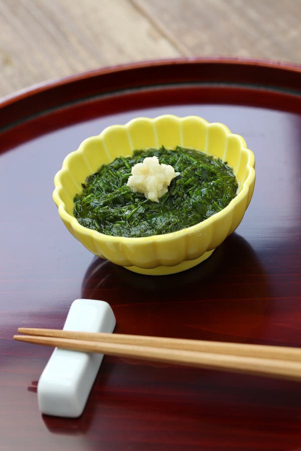 Brown Seaweed with Vinegar, Japanese Food Stock Image - Image of ...