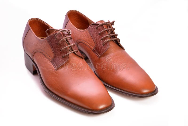 BROWN SHOES stock photo. Image of orange, isolate, heel - 1674400