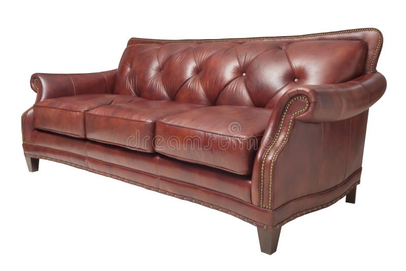 Brown sofa stock image. Image of interior, covering, genuine 29032415