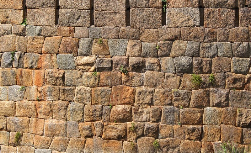Brown stone block old wall texture royalty free stock photography