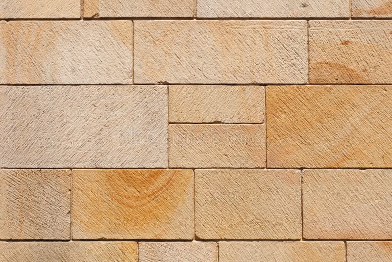 Brown Stone Blocks Wall stock photo