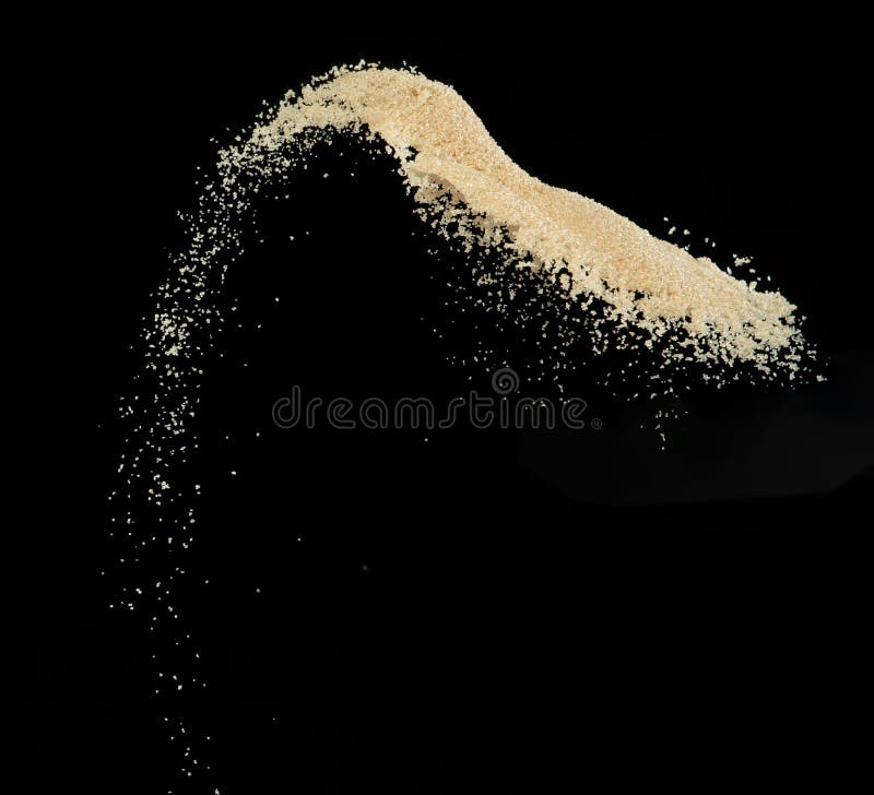 Brown Sugar Flying Explosion, Brown Grain Sugar Explode Abstract Cloud