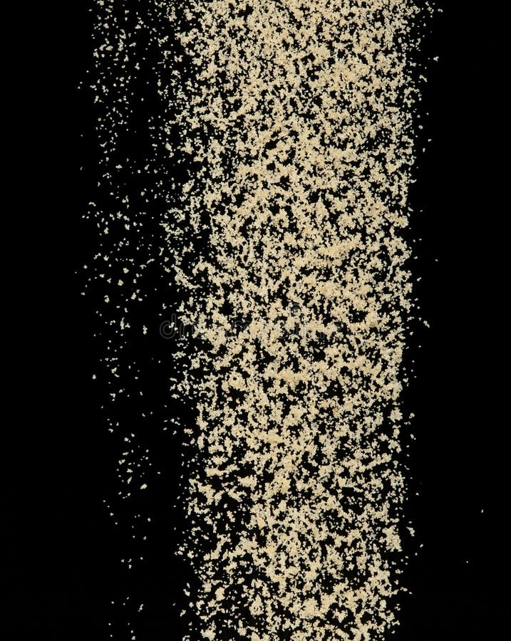 Brown Sugar Flying Explosion, Brown Grain Sugar Explode Abstract Cloud