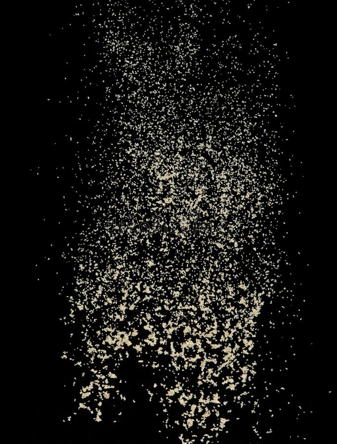 Brown Sugar Flying Explosion, Brown Grain Sugar Explode Abstract Cloud