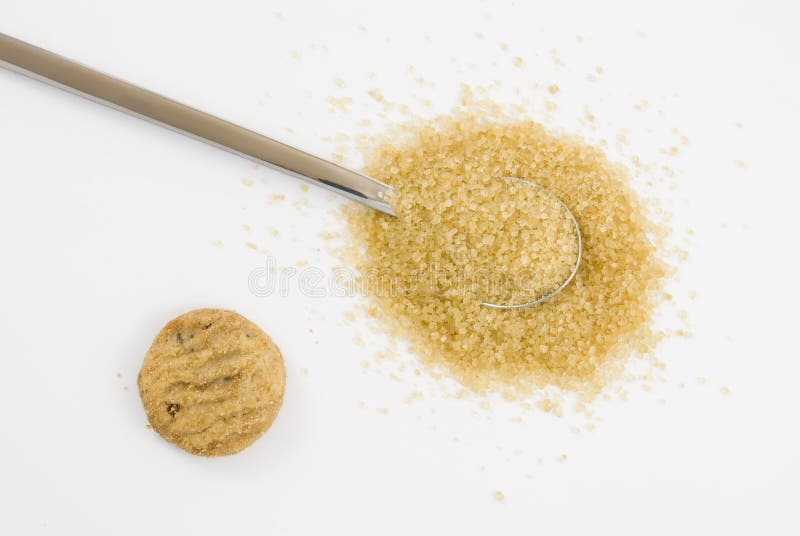 Brown Sugar on Silver Teaspoon Stock Image Image of natural, cookie