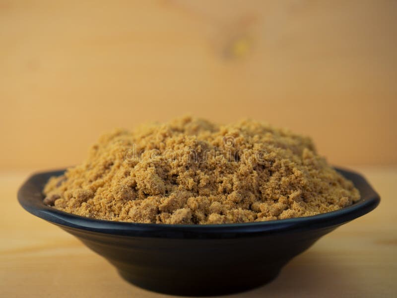 Brown Sugar on the Wood Floor Stock Photo - Image of diet, culinary ...