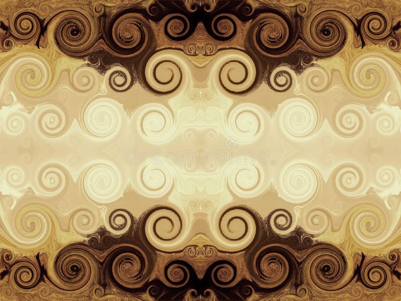 Brown swirly Background.
