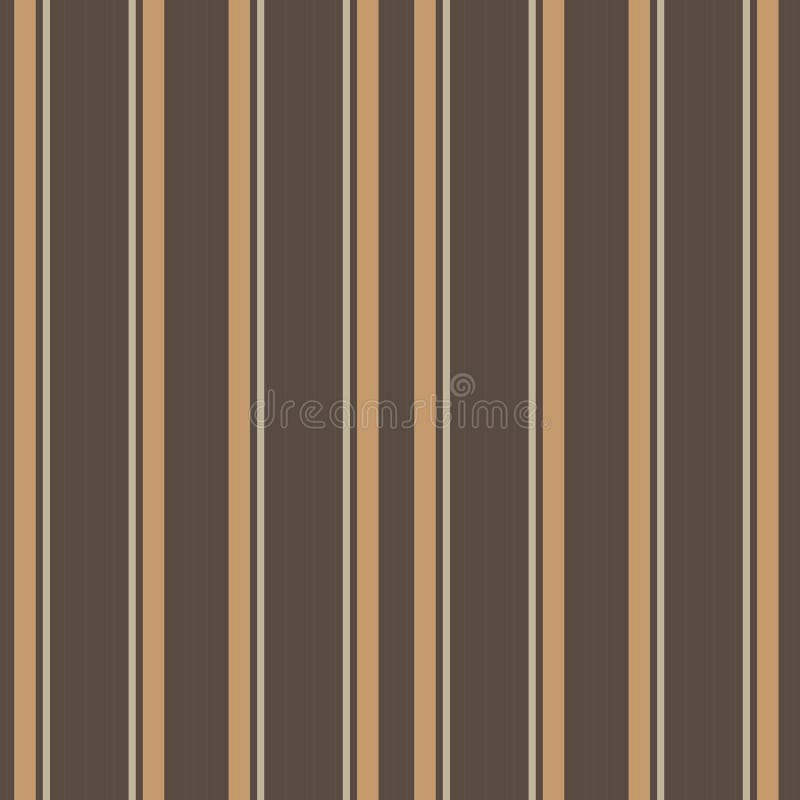 Brown Taupe Stripe seamless pattern background in vertical style vector illustration