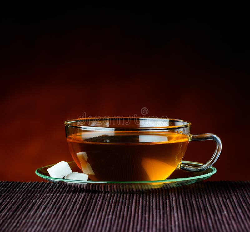 Brown Tea in Cup stock image. Image of glass, beverage 65137787