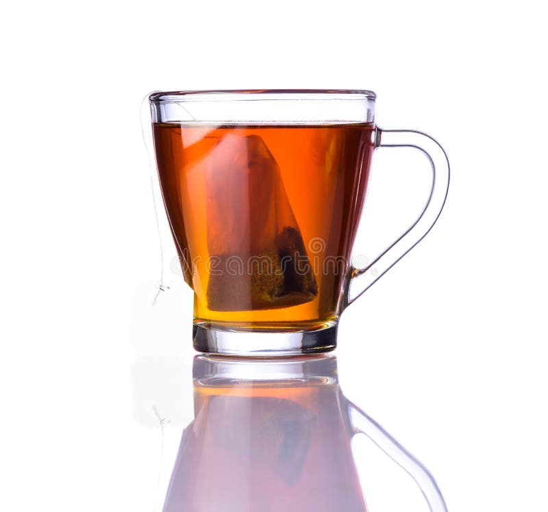 Brown Tea and TeaBag stock image. Image of beverage 65135185
