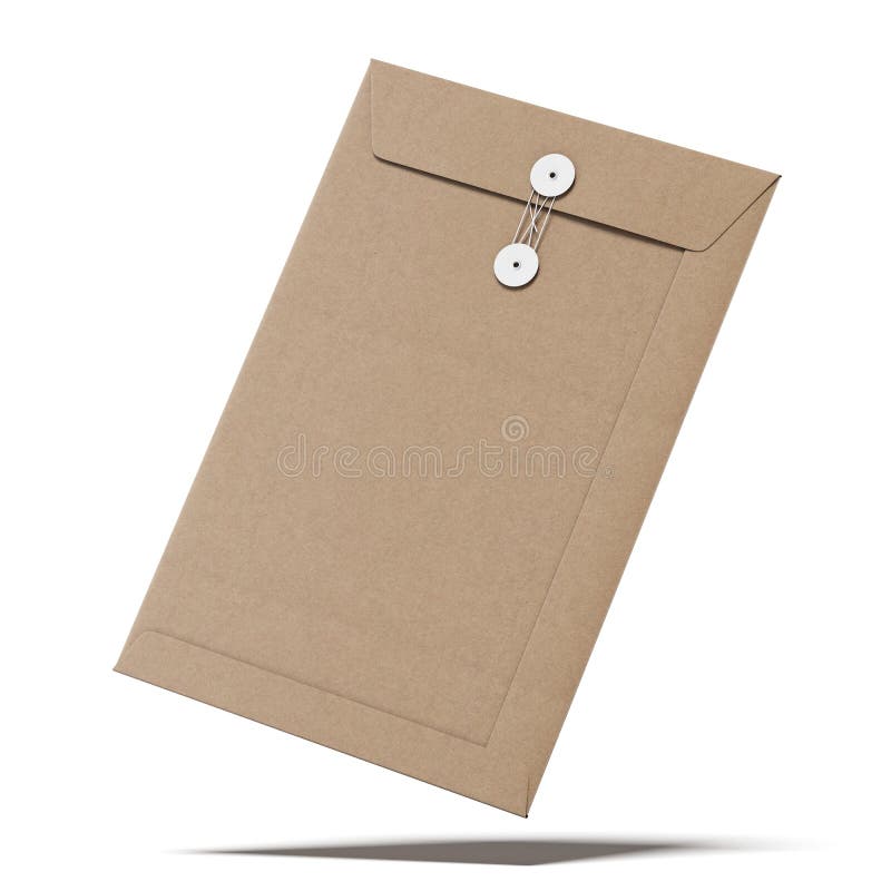 Brown-Umschlag stock abbildung