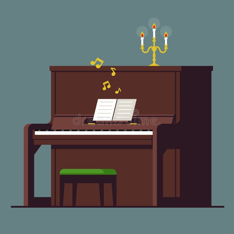 Vintage upright piano Stock Vector Images  Alamy