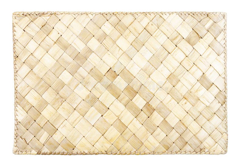 Brown Wicker Woven Table Mat Stock Image Image of retro, design