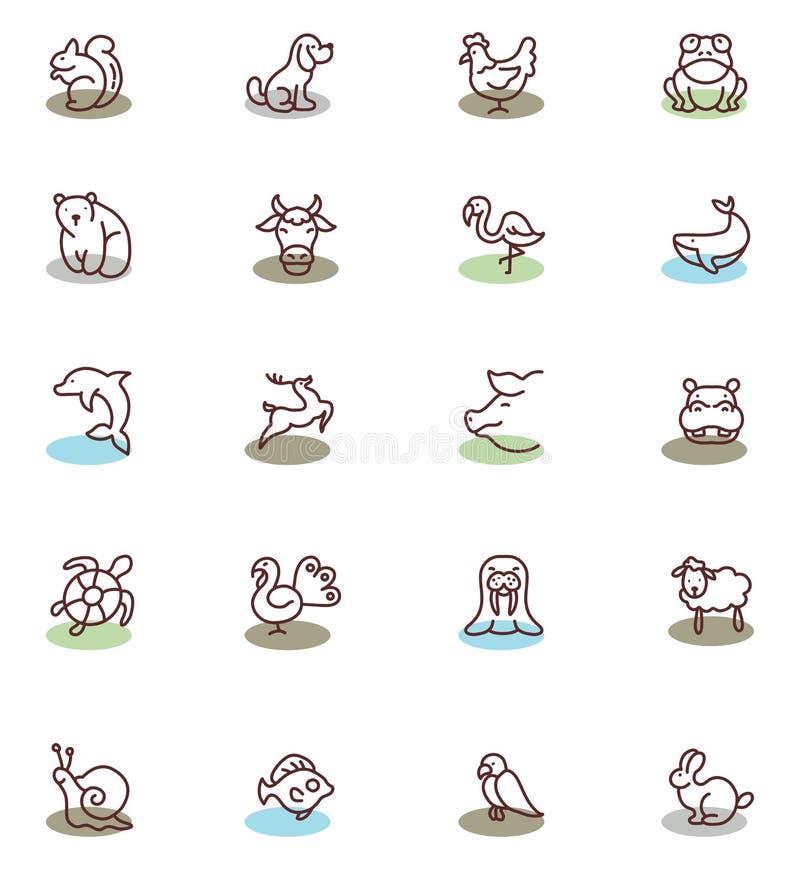 Brown Wild and Domesticated Animals, Icon