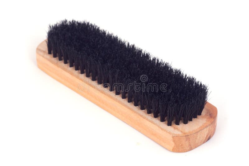 Brown wooden brush stock image. Image of care, isolated 17410535