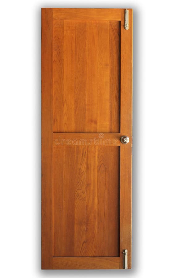 Brown wooden door