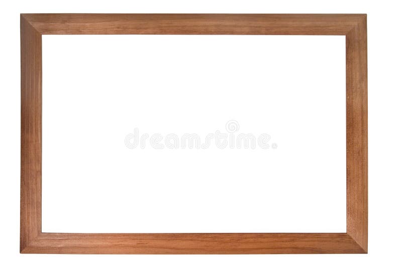 Brown wooden photo frame stock image Brown wooden photo frame stock image