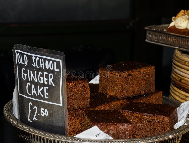 Brownie Cake on Tray in Pastry or Bakery Shop Stock Photo Image of