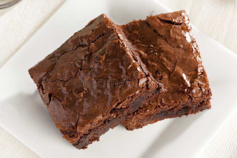Brownie casalingo fresco del cioccolato immagine stock libera da diritti Brownie casalingo fresco del cioccolato immagine stock libera da diritti