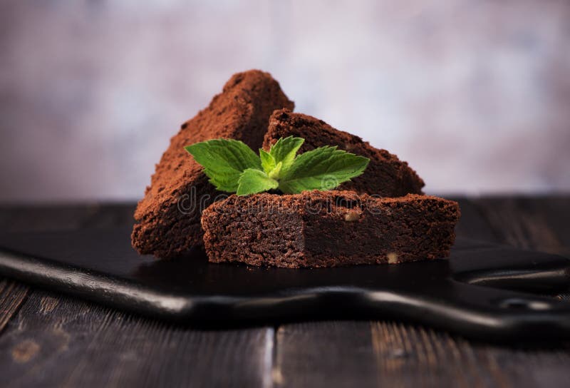 Brownie truffle chocolate cake