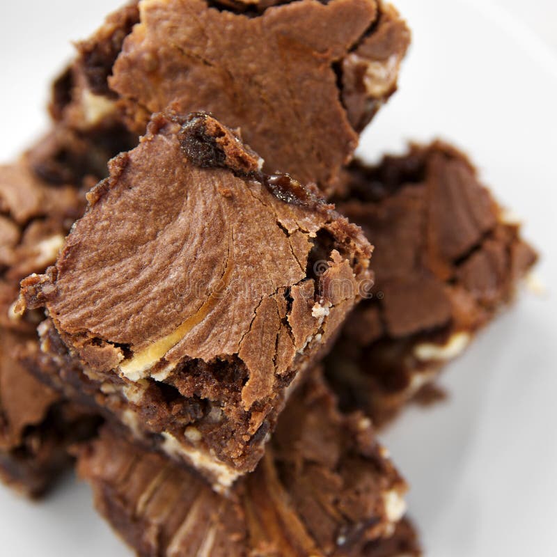 Brownies de Cheesecake Crocantes fotos de stock royalty free