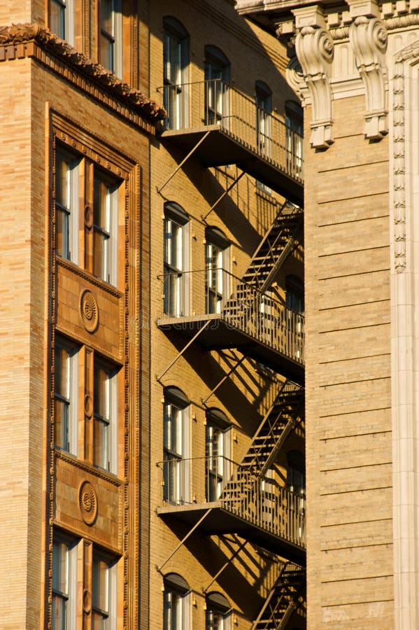 Brownstone fire escape