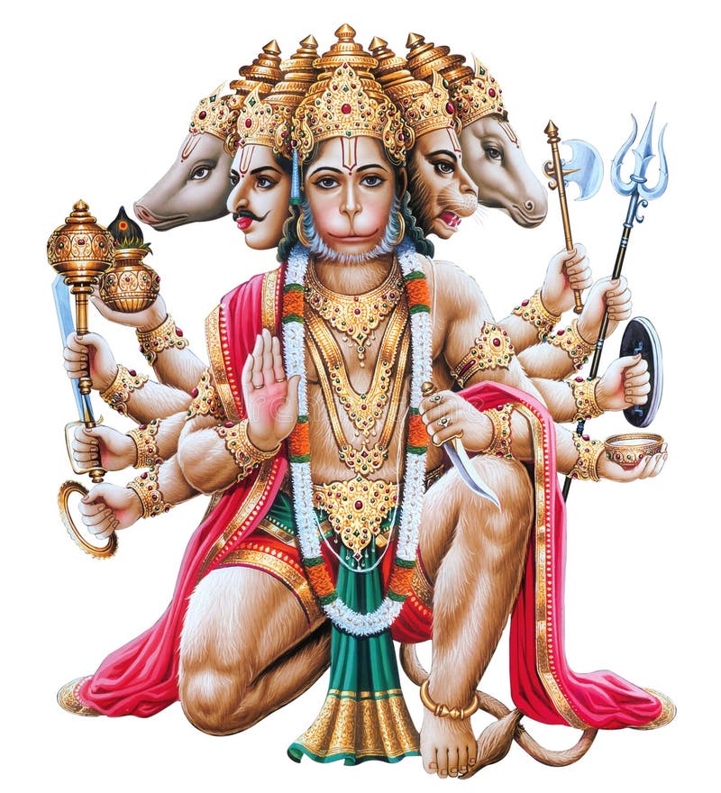 High-Resolution Digital Painting of Lord Hanuman in White Background Stock  Illustration - Illustration of chalisa, mythology: 225807102