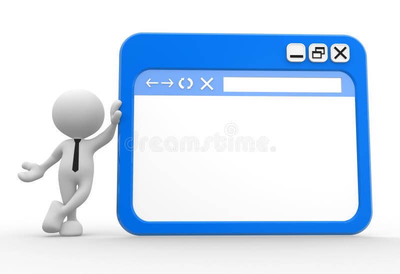 Browser royalty-vrije illustratie
