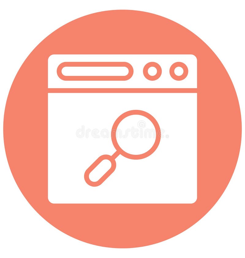 Browser, internet Isolated Vector Icon That can be very easily edit or modified. stock illustration
