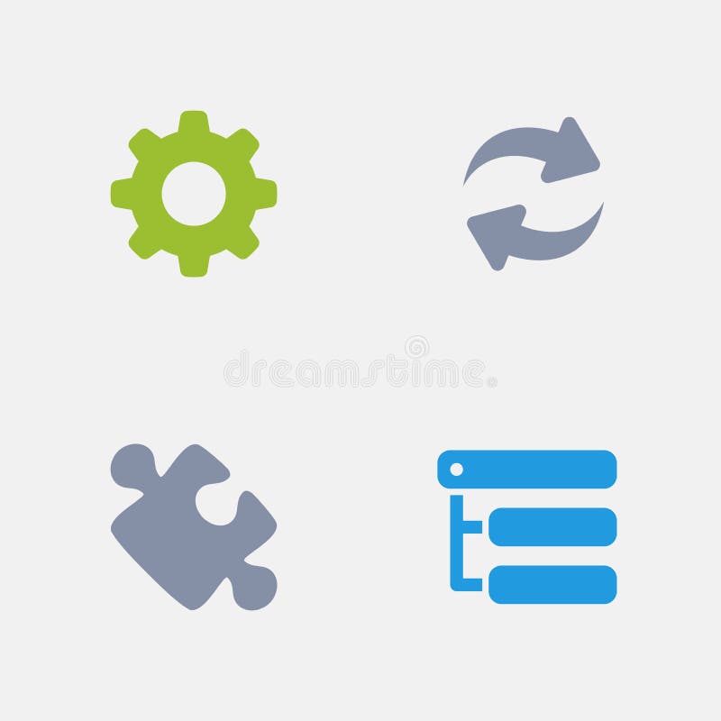 Browser Plugin - Granite Icons royalty free illustration