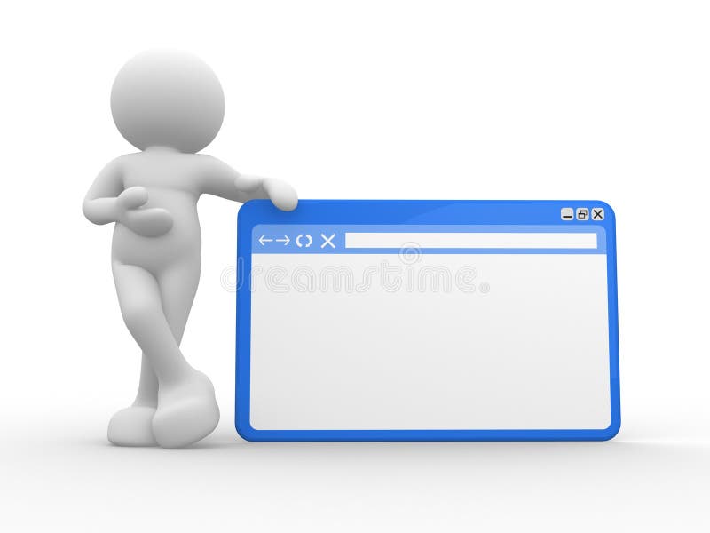 Browservenster stock illustratie