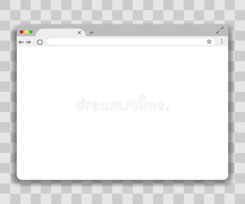 Download Browser Window Template On Transparent Background. Vector ...