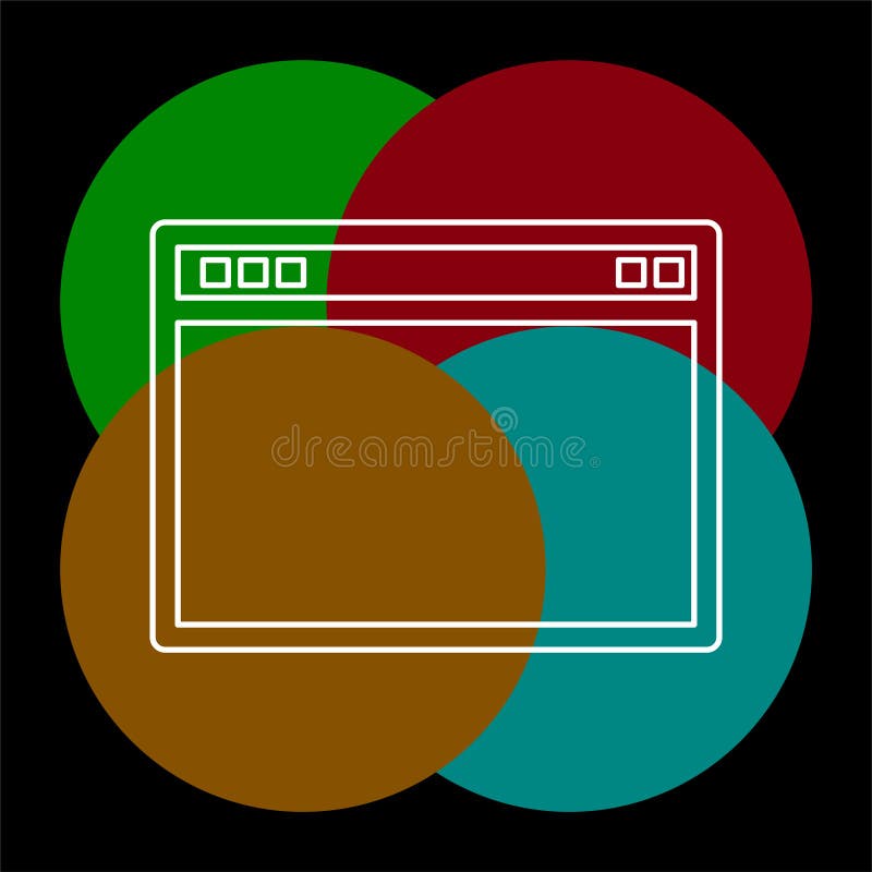 Browser window vector illustration. royalty free illustration