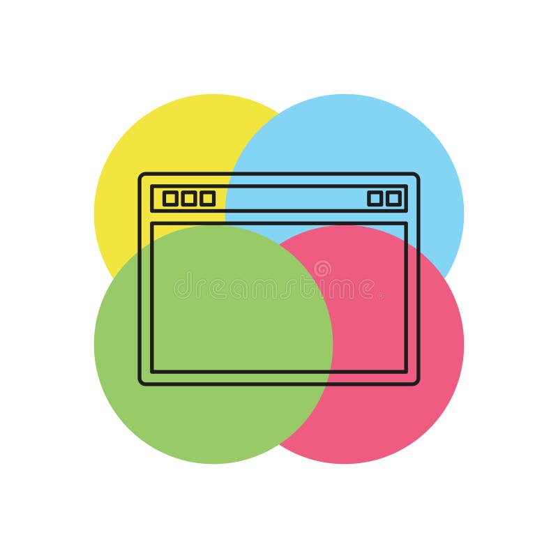 Browser window vector illustration vector illustration
