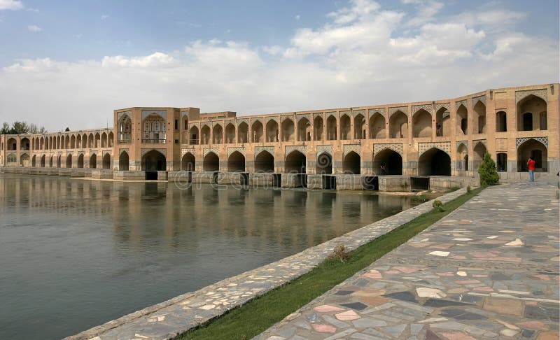 Brug in Esfahan. Iran stock foto Brug in Esfahan. Iran stock foto