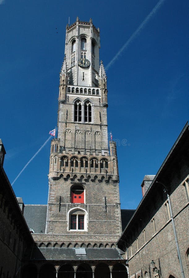Belfry tower in Bruges, Belgium.