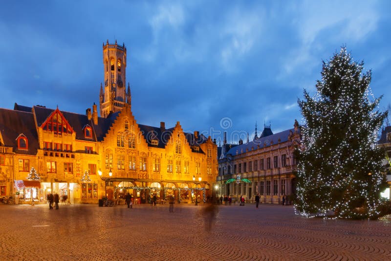 Bruges przy bożymi narodzeniami obraz stock Bruges przy bożymi narodzeniami obraz stock