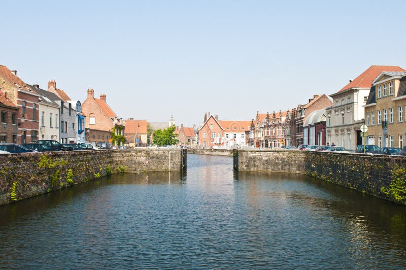 New Build Houses by a Canal Stock Photo Image of real, estate 29086598