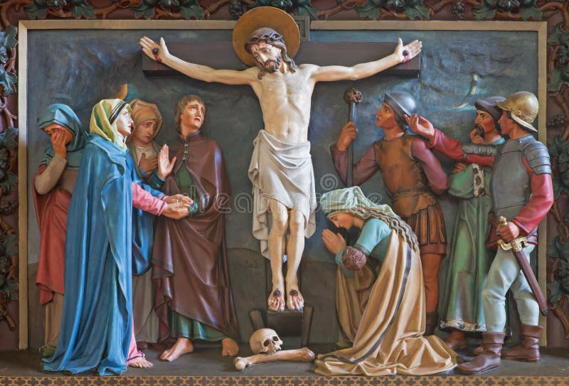 Aan Het Kruis Genageld Brugge - Jesus Wordt Genageld Aan Het Kruis Hulp in St Giles (Sint