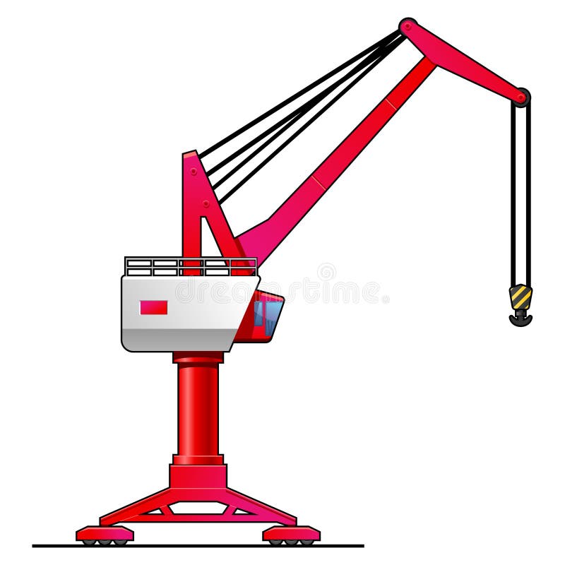 Portaalbrugkraan royalty-vrije illustratie