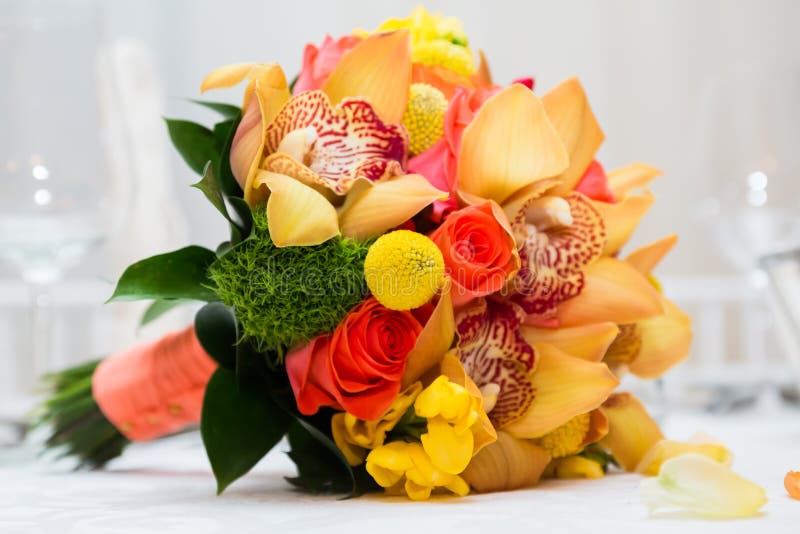 Bruidsboeket stock afbeelding