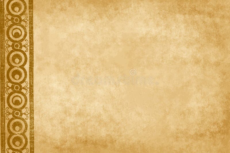 Bruine achtergrond met bloemelement royalty-vrije illustratie