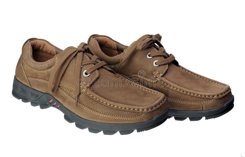 Bruine mensenschoenen stock foto Bruine mensenschoenen stock foto
