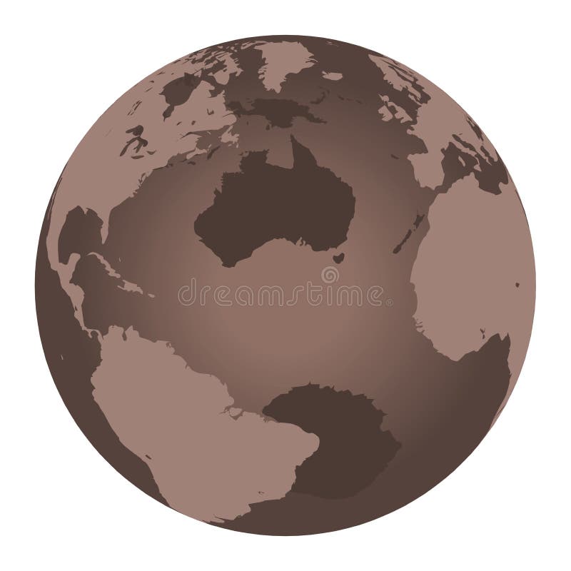 verkiezing Aantrekkelijk zijn aantrekkelijk dubbele Bruine wereldbol vector illustratie. Illustration of reis - 2310647